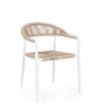 Jandia - Silla de exterior, Blanco/Natural