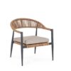 Jandia - Sillón de exterior, Antracita/Natural