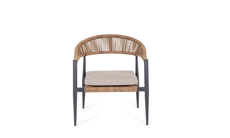 Jandia - Sillón de exterior, Antracita/Natural - Imagen 3