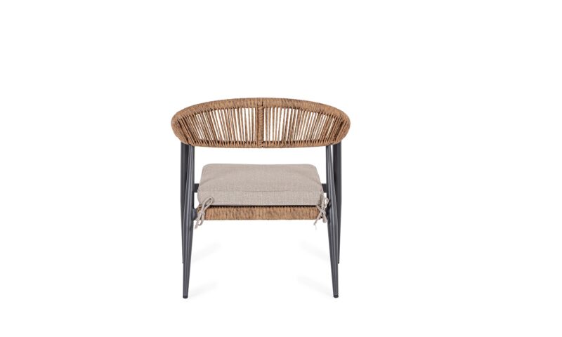 Jandia - Sillón de exterior, Antracita/Natural - Imagen 5