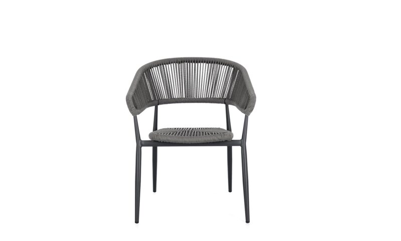Algaida - Silla de exterior, Antracita/Gris - Imagen 4