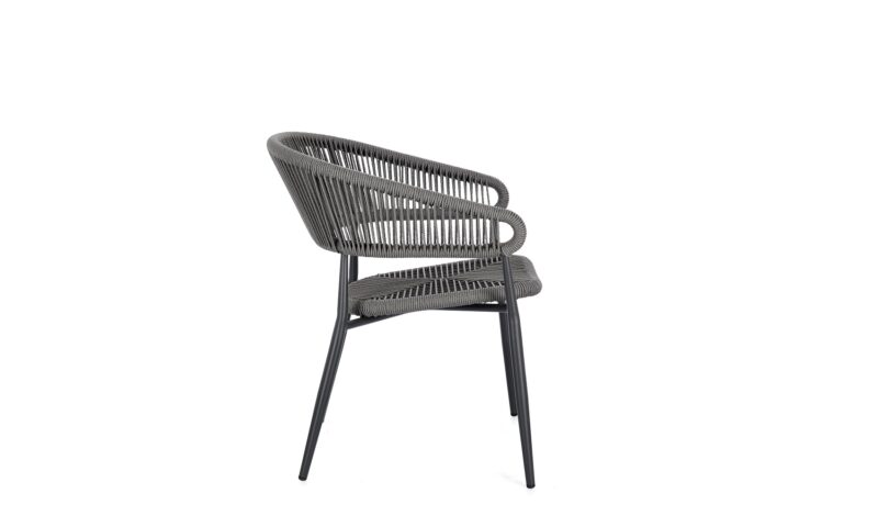 Algaida - Silla de exterior, Antracita/Gris - Imagen 2