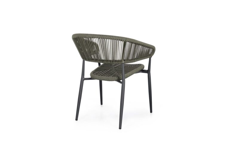 Algaida - Silla de exterior, Antracita/Verde - Imagen 5