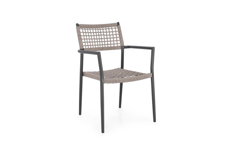 Caleta - Sillón de exterior, Antracita/Khaki - Apilables