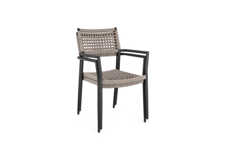 Caleta - Sillón de exterior, Antracita/Khaki - Apilables - Imagen 6