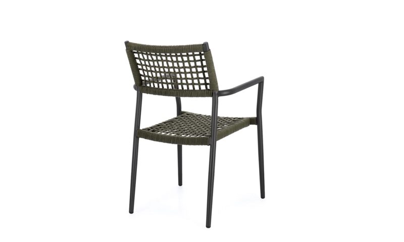 Caleta - Sillón de exterior, Antracita/Verde - Apilables - Imagen 4