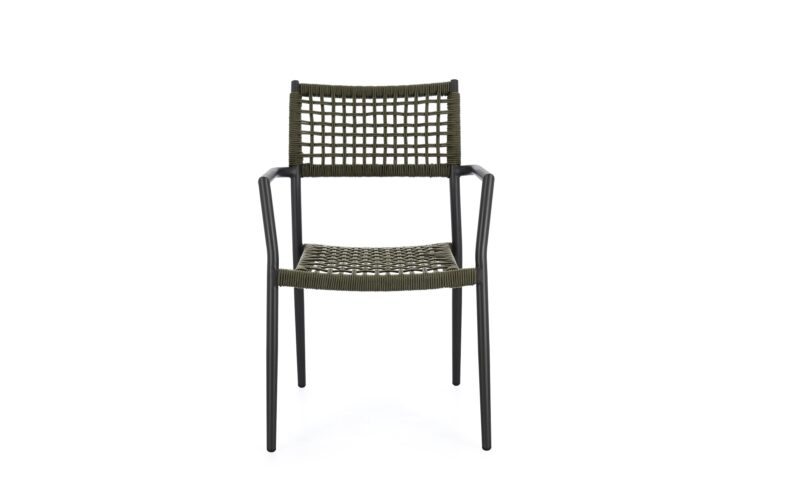 Caleta - Sillón de exterior, Antracita/Verde - Apilables - Imagen 3