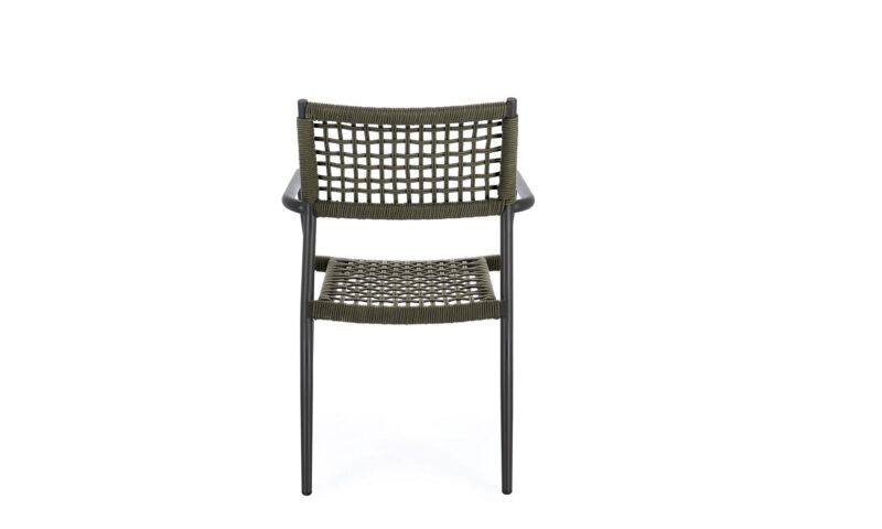 Caleta - Sillón de exterior, Antracita/Verde - Apilables - Imagen 5