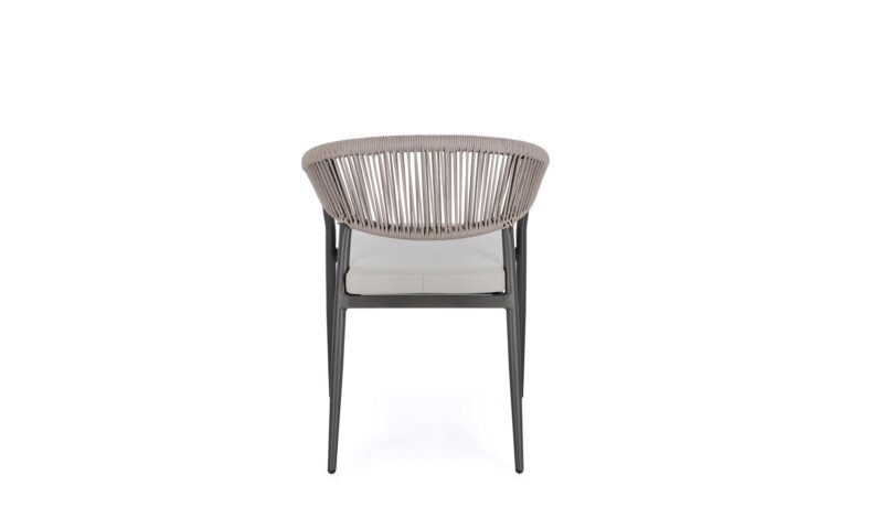 Millor - Silla de exterior, Antracita/Khaki - Apilables - Imagen 5