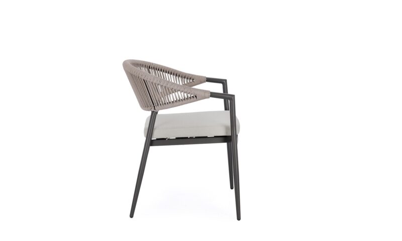 Millor - Silla de exterior, Antracita/Khaki - Apilables - Imagen 2
