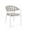 Millor - Silla de exterior, Blanco - Apilables