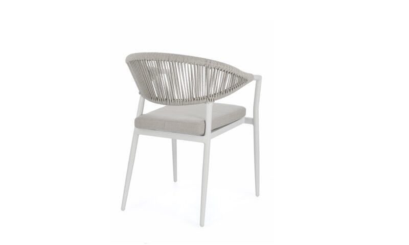 Millor - Silla de exterior, Blanco - Apilables - Imagen 4