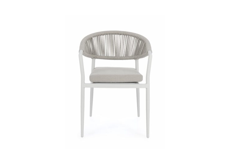 Millor - Silla de exterior, Blanco - Apilables - Imagen 3