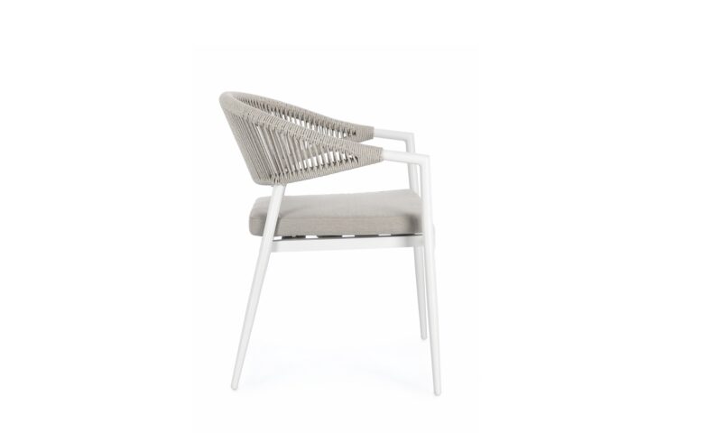Millor - Silla de exterior, Blanco - Apilables - Imagen 2
