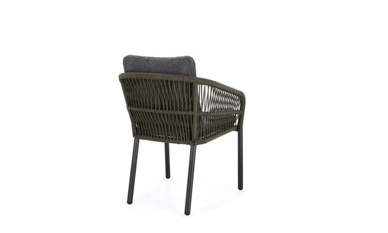 Galdana - Silla de exterior, Antracita/Verde - Apilables - Imagen 4