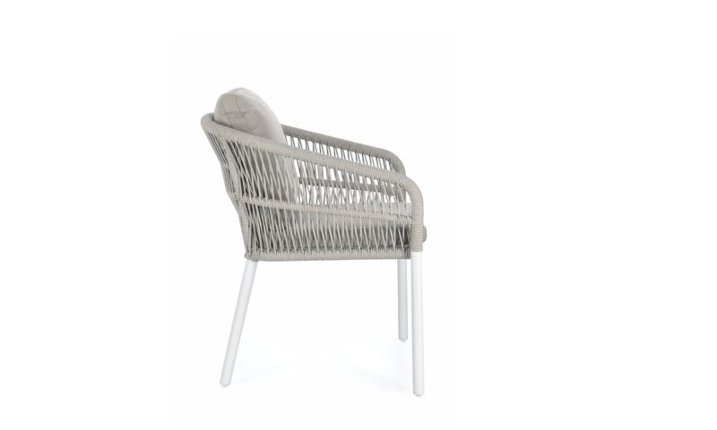 Galdana - Silla de exterior, Blanco - Apilables - Imagen 2