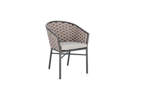 Margalida - Silla de exterior, Antracita/Khaki - Apilables