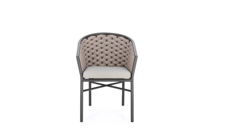 Margalida - Silla de exterior, Antracita/Khaki - Apilables - Imagen 3