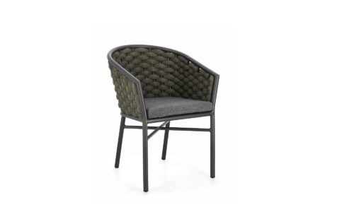 Margalida - Silla de exterior, Antracita/Verde - Apilables