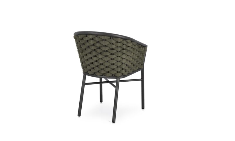 Margalida - Silla de exterior, Antracita/Verde - Apilables - Imagen 4