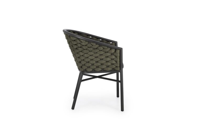 Margalida - Silla de exterior, Antracita/Verde - Apilables - Imagen 2