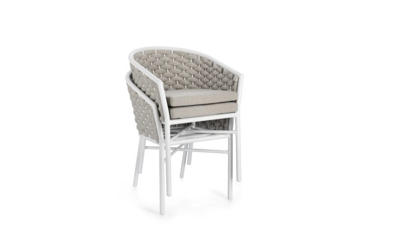 Margalida - Silla de exterior, Blanco - Apilables - Imagen 6