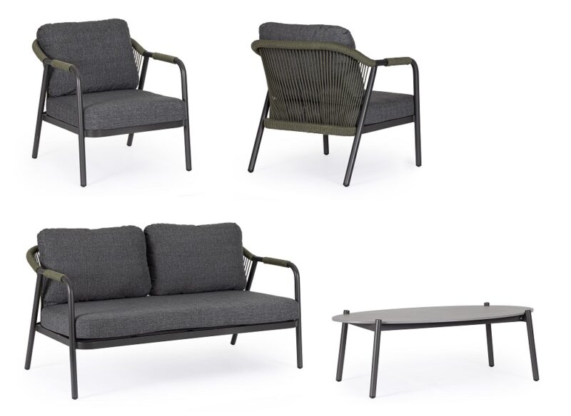 Miravet - Conjunto de exterior Antracita/Verde - Imagen 3