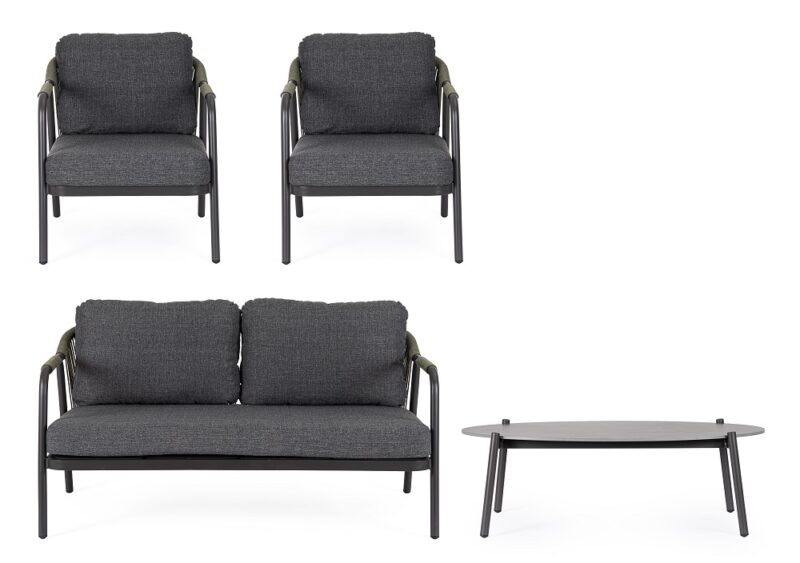 Miravet - Conjunto de exterior Antracita/Verde - Imagen 4