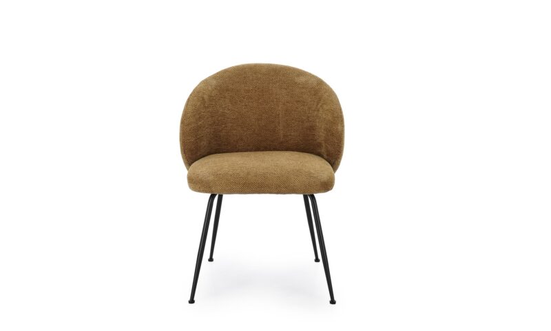 Gesien - Silla tapizado Ocre - Imagen 3