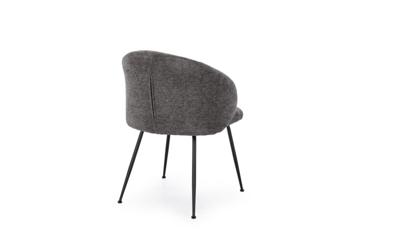 Gesien - Silla tapizado Gris oscuro - Imagen 4
