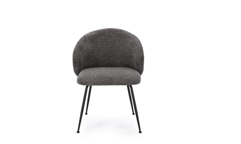 Gesien - Silla tapizado Gris oscuro - Imagen 3