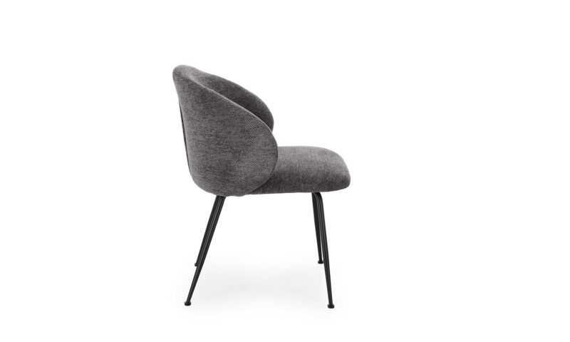 Gesien - Silla tapizado Gris oscuro - Imagen 2