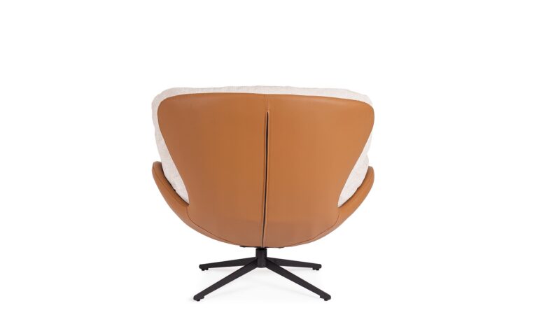 Adinda - Sillón giratorio - Hielo/Coñac - Imagen 5
