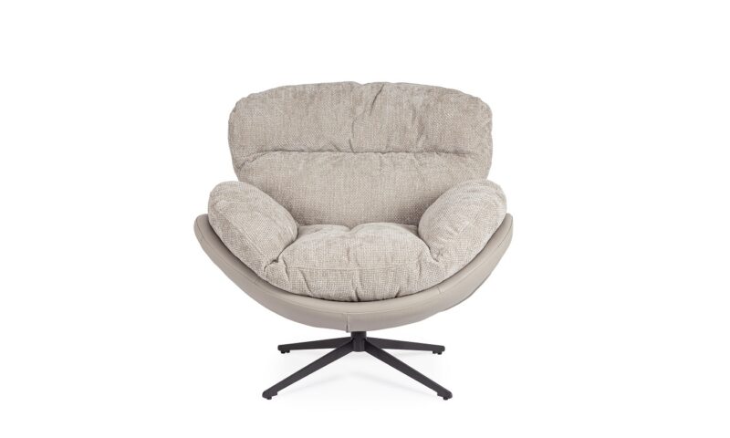 Adinda - Sillón giratorio - Gris/Visón - Imagen 3