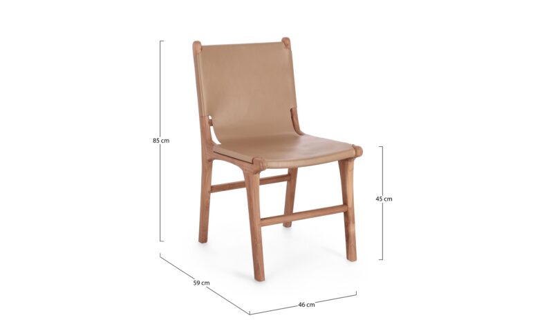 Eugenie - Silla Natural/Camel - Imagen 6