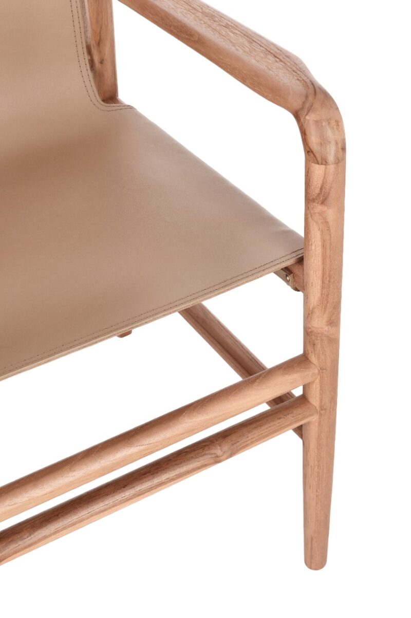 Caroline - Silla con Brazos, Natural/Camel - Imagen 7