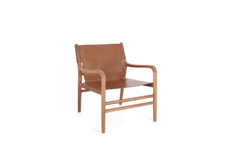 Caroline - Sillón Lounge, Natural/Coñac