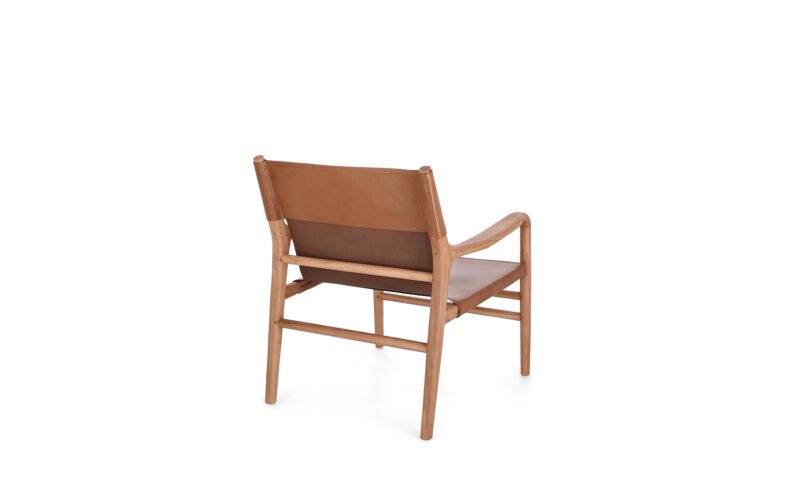 Caroline - Sillón Lounge, Natural/Coñac (Pack de 2) - Imagen 5