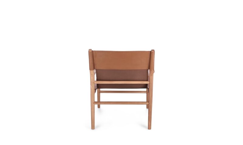 Caroline - Sillón Lounge, Natural/Coñac (Pack de 2) - Imagen 6