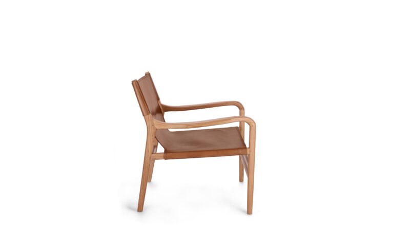 Caroline - Sillón Lounge, Natural/Coñac (Pack de 2) - Imagen 3