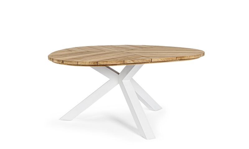 Palmdale - Mesa fija de 160 cm. Blanco