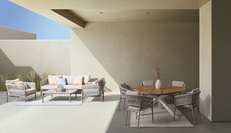 Palmdale - Mesa fija de 160 cm. Blanco - Imagen 10