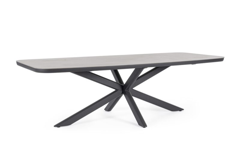 Isacco - Mesa de exterior de 240 cm Antracita