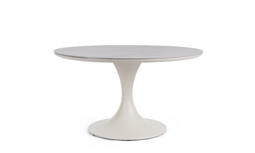Arnold - Mesa de exterior redonda de 120 cm Pelican
