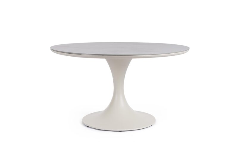 Arnold - Mesa de exterior redonda de 120 cm Pelican