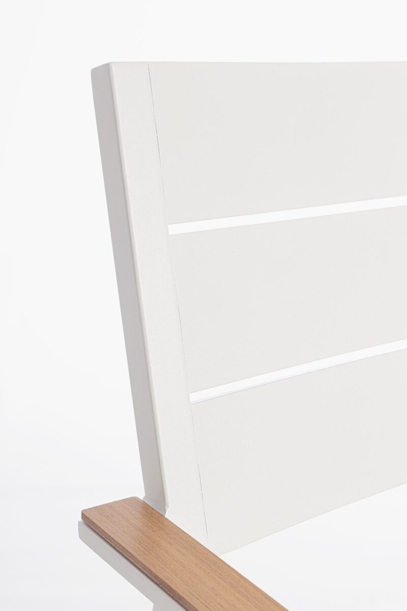 Zelmar - Silla de exterior Blanco  - Apilable - Imagen 9