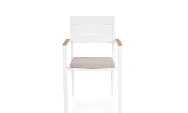 Zelmar - Silla de exterior Blanco  - Apilable - Imagen 3