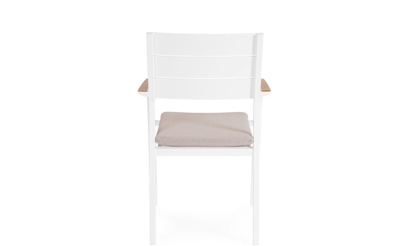 Zelmar - Silla de exterior Blanco  - Apilable - Imagen 6
