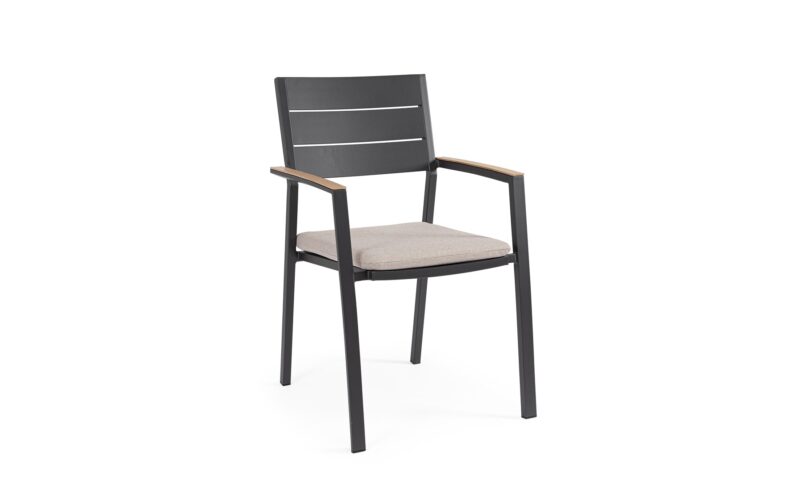 Zelmar - Silla de exterior Antracita - Apilable