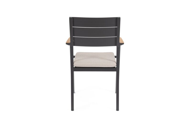 Zelmar - Silla de exterior Antracita - Apilable - Imagen 6
